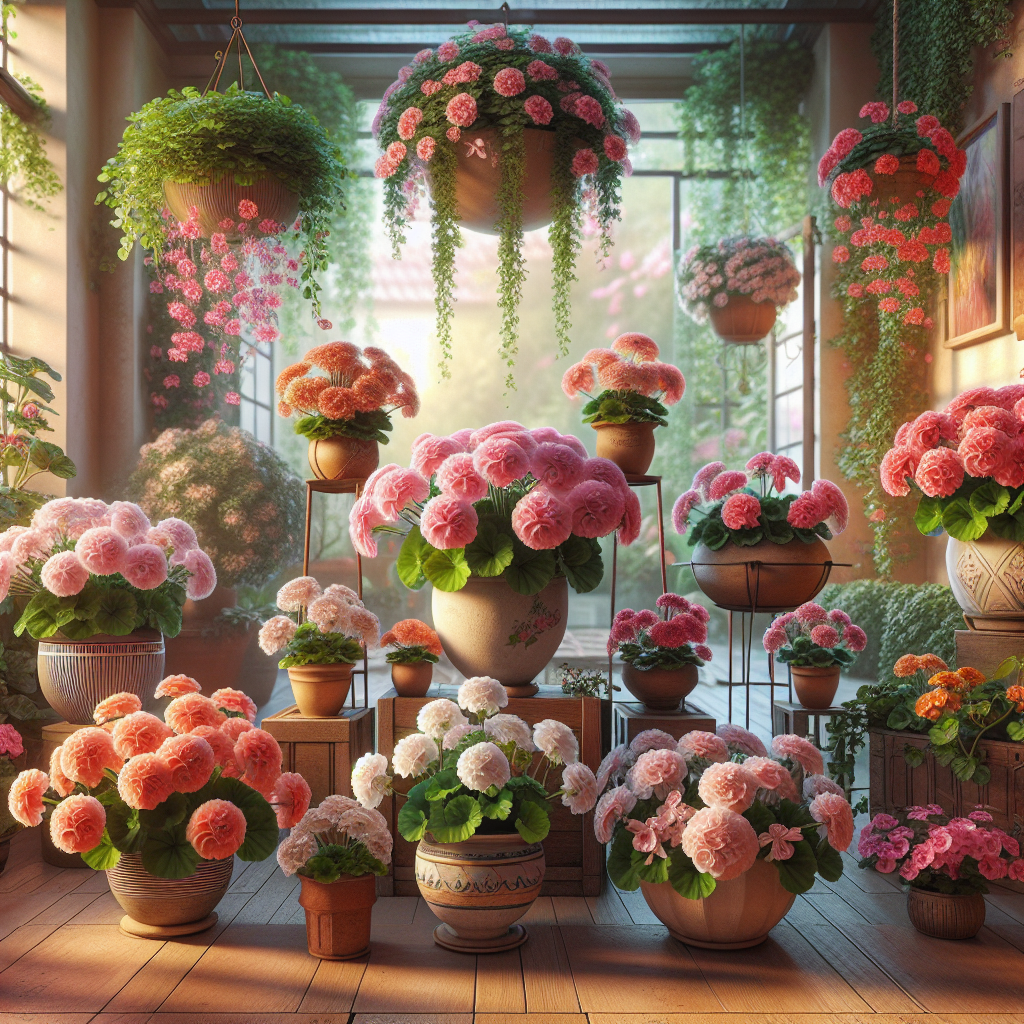 Design Ideas to Incorporate Geranium Appleblossom Rosebud Pelargoniums in Your Space