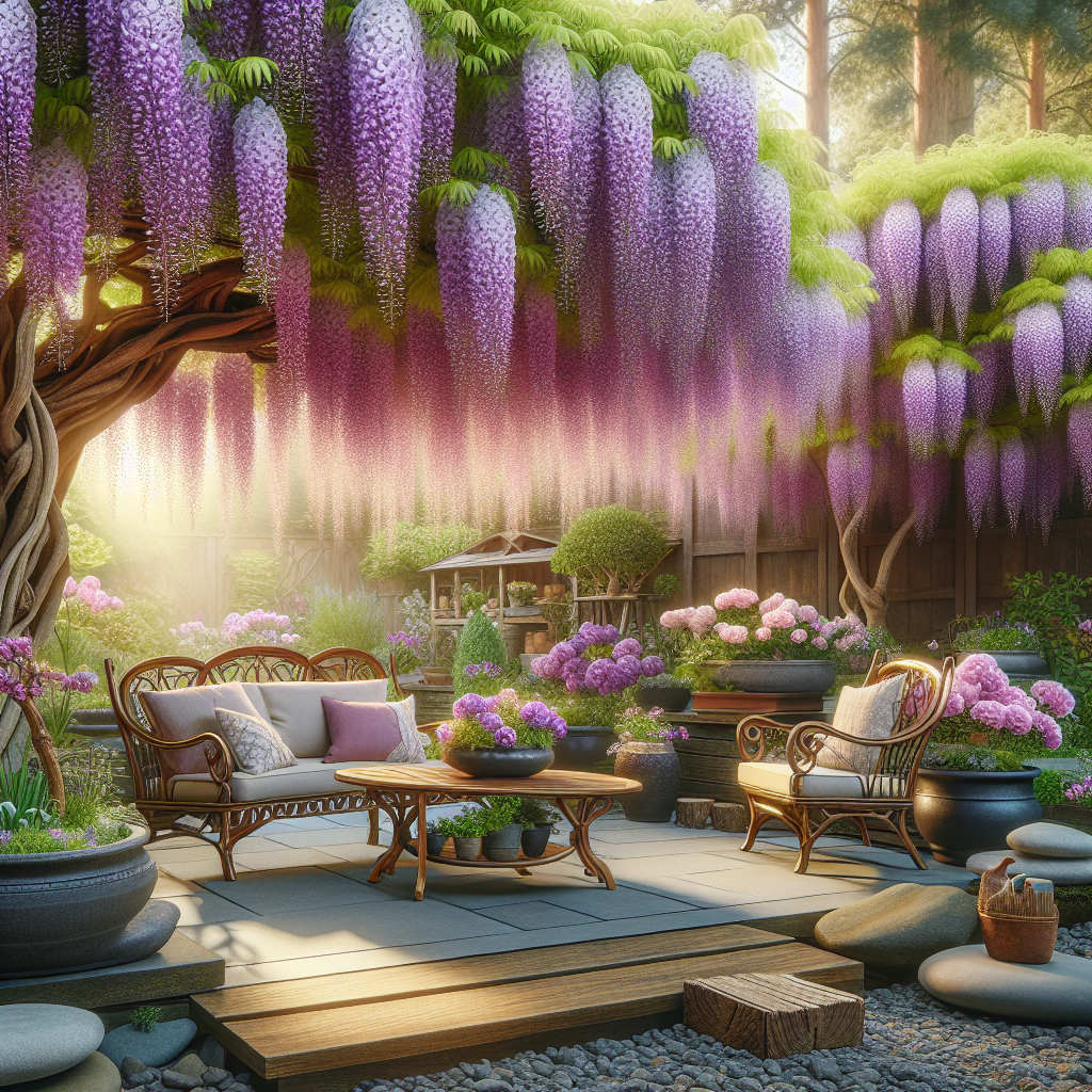 Creating a Serene Outdoor Space with Wisteria Bonsai Trees: Design Inspirations  