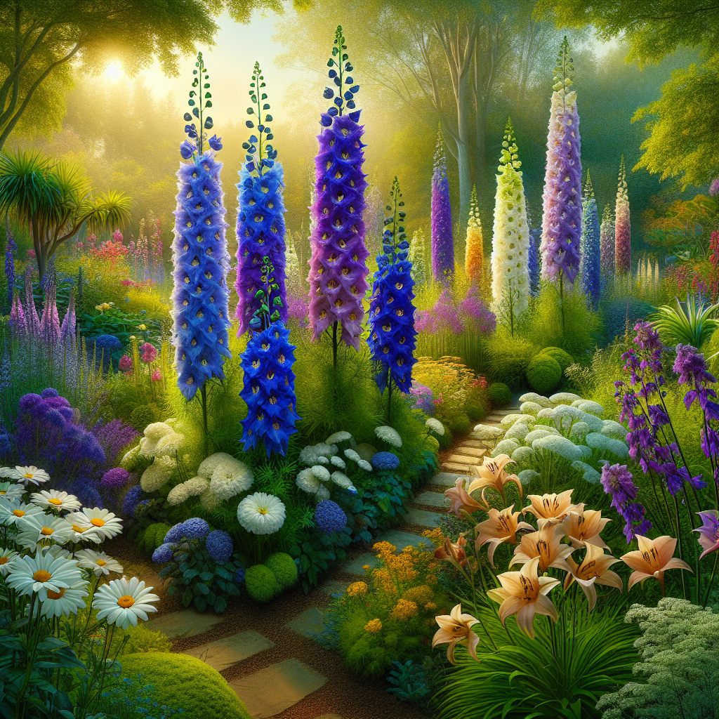 How to Grow Delphinium Mix Giant Cultorum Seeds for Vibrant Garden Displays  