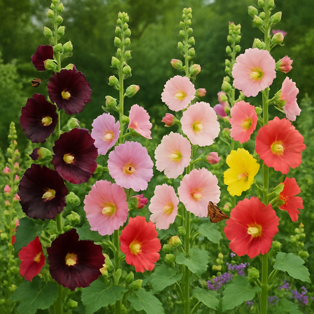 Creating a Beautiful Garden with Hollyhock Flowers  