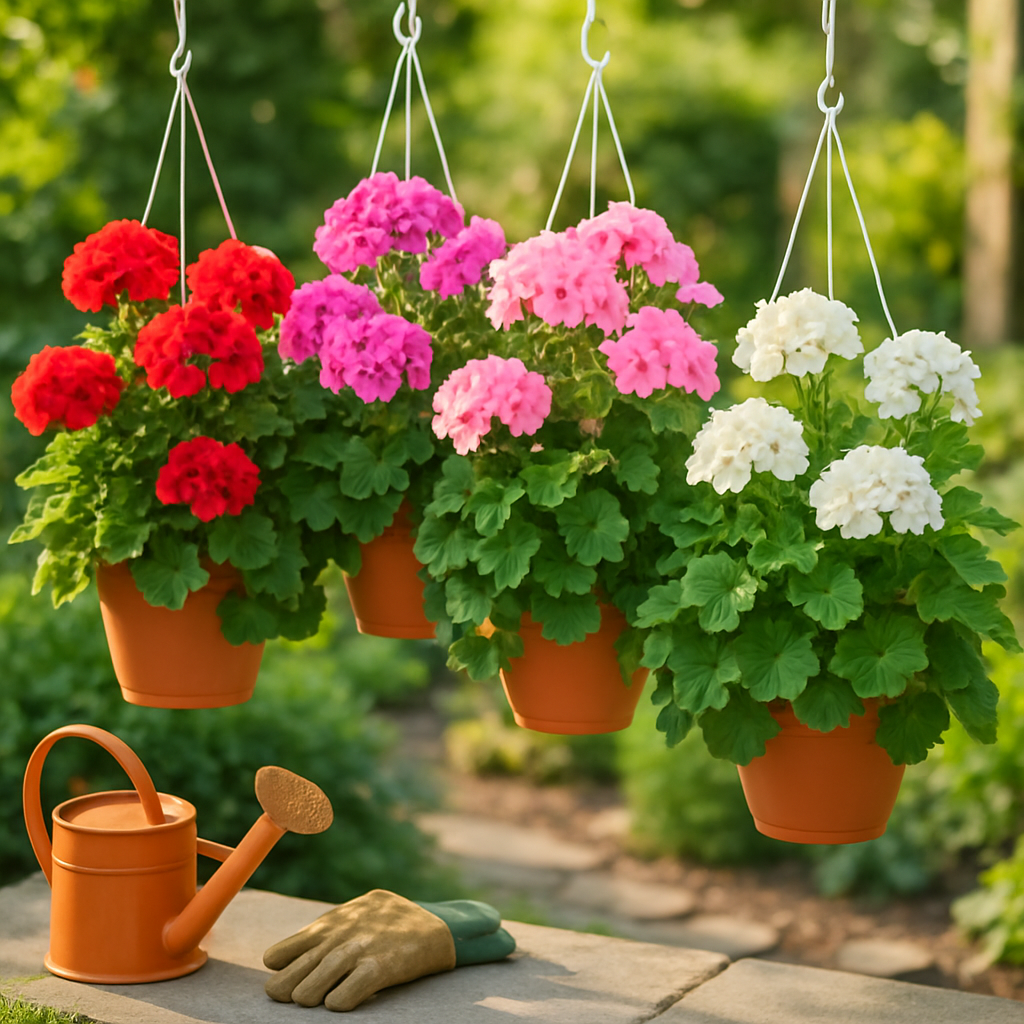 Easy Maintenance Tips for Univalve Geraniums in Hanging Baskets  